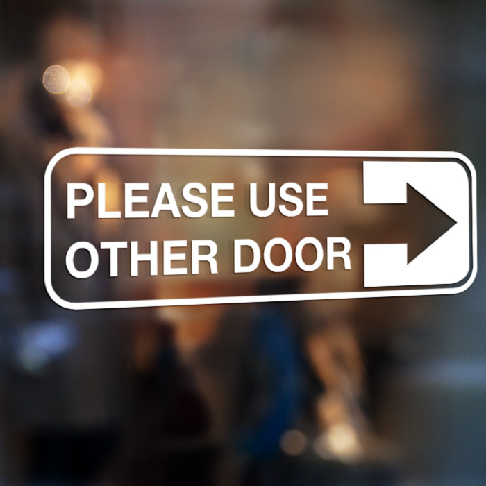 Please Use Other Door (R)